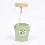 چراغ مطالعه و جا قلمی سطلی طرح گربه - Image 5