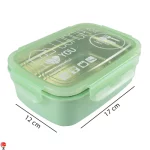 ظرف غذا دو خانه واشر دار I LOVE YOU - Image 3